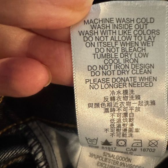 Levi’s 514 Straight Leg Jeans, Deep Blue Jeans, Size 14 Regular 27 W X 27 L - Picture 7 of 8